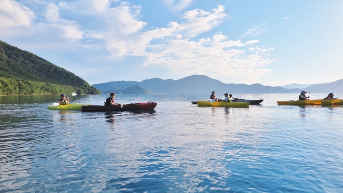 【田沢湖カヤックツアー体験付き！】グランピング＆プレミアムBBQ！田沢湖の自然満喫プラン♪